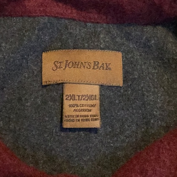 St John’s Bay Mens Long Sleeve Button Up Shirt T33* - Picture 3 of 4